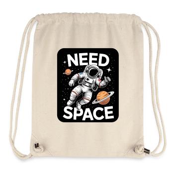 Need Space Astronaut Motiv - Stanley/Stella recycelter Gym Bag - Naturweiß - Vorne