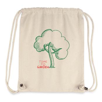 Time for the garden - Stanley/Stella Recycled Gym Bag - natural - Front