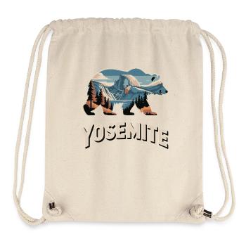 Yosemite Bär - Nationalpark Outdoor Design - Stanley/Stella recycelter Gym Bag - Naturweiß - Vorne