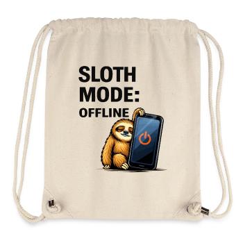 Sloth Mode Offline - Stanley/Stella Recycled Gym Bag - natural - Front