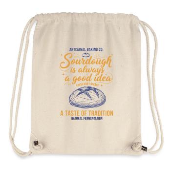Sauerteig ist immer eine gute Idee, Brot zu backen - Stanley/Stella recycelter Gym Bag - Naturweiß - Vorne