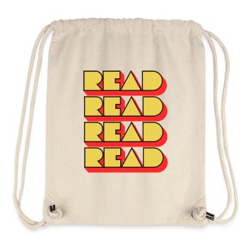 Read Design - Look rétro - Sac à cordon recyclé Stanley/Stella - blanc naturel - Devant