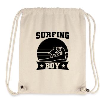 Surfing Boy - Stanley/Stella Recycled Gym Bag - natural - Front