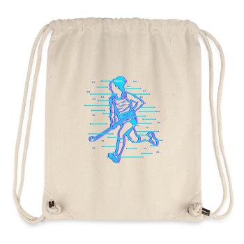 Joueur de hockey - Sac à cordon recyclé Stanley/Stella - blanc naturel - Devant