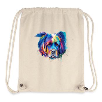 Mastiff Dog Porträt Lebendige Ölmalerei Kunst - Stanley/Stella recycelter Gym Bag - Naturweiß - Vorne