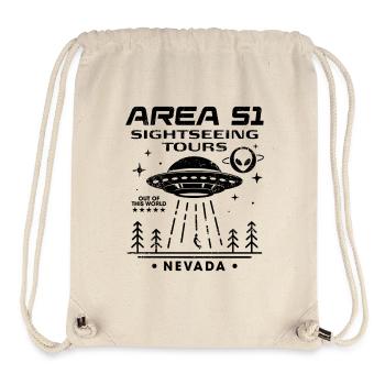 Area 51 Sightseeing Tours - Stanley/Stella Recycled Gym Bag - natural - Front