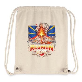 Meeting 974 Erupting volcano - Stanley/Stella Recycled Gym Bag - natural - Front