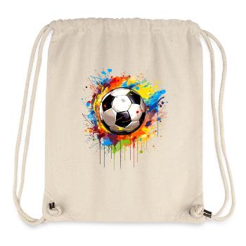 Foot Football Ballon Joueur Supporter Maillot - Sac à cordon recyclé Stanley/Stella - blanc naturel - Devant