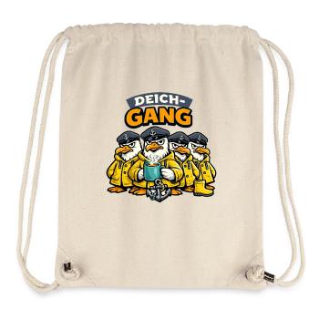 Deich-Gang Möwen Crew mit starkem Küstenhumor - Stanley/Stella recycelter Gym Bag - Naturweiß - Vorne