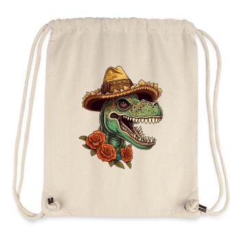 Mexican Sugar Skull Sombrero Trex - Stanley/Stella Recycled Gym Bag - natural - Front