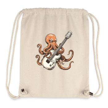 Oktopus Gitarrenriff - Stanley/Stella recycelter Gym Bag - Naturweiß - Vorne