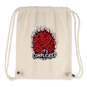 Tangled Fire Demon: It's Complicated - Stanley/Stella Recycled Gym Bag - natural - Front