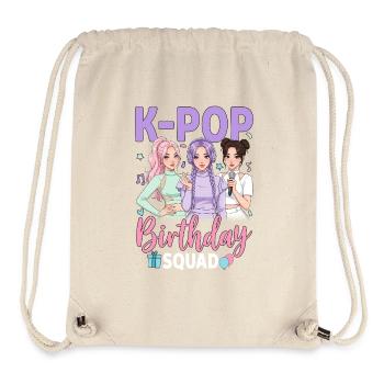 K Pop Birthday Squad - Stanley/Stella recycelter Gym Bag - Naturweiß - Vorne