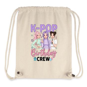 K Pop Birthday Party Squad - Stanley/Stella recycelter Gym Bag - Naturweiß - Vorne