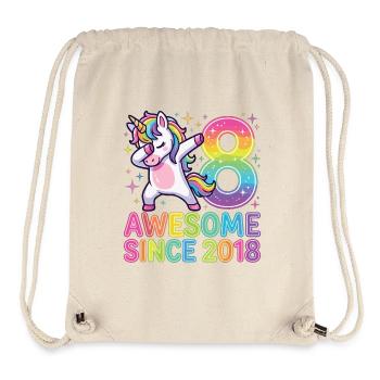 Einhorn Regenbogen Acht Design - Stanley/Stella recycelter Gym Bag - Naturweiß - Vorne