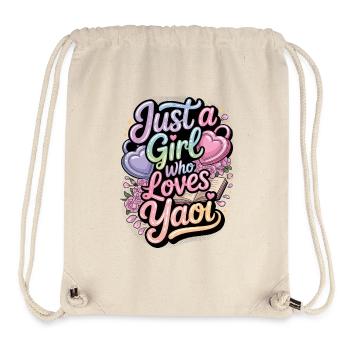 Nur ein Mädchen, das Yaoi liebt. - Stanley/Stella recycelter Gym Bag - Naturweiß - Vorne