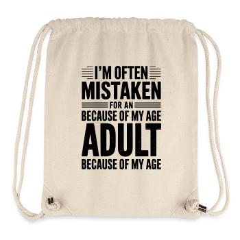 Saying Young Look Old Humor Funny Gift - Stanley/Stella Recycled Gym Bag - natural - Front
