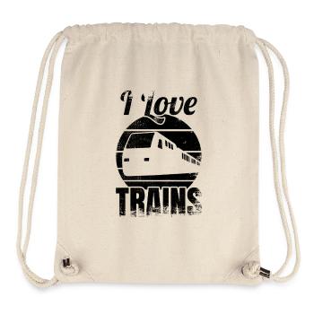 Railway lovers - Stanley/Stella Recycled Gym Bag - natural - Front