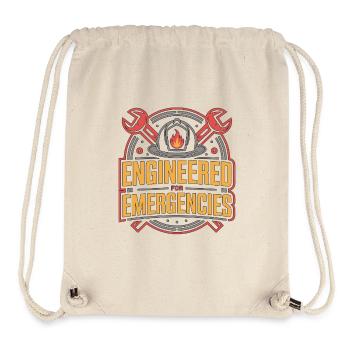 Fire Engineered For Emergencies Fire Department - Stanley/Stella Recycled Gym Bag - natural - Front