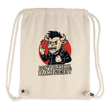 Rogue Bull Punk Attitude - Stanley/Stella Recycled Gym Bag - natural - Front