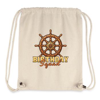 BoatBirthday Squad Beach Summer Cruise Steuerboot - Stanley/Stella recycelter Gym Bag - Naturweiß - Vorne