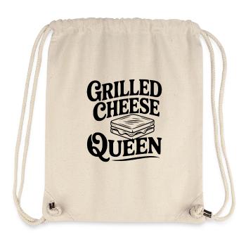 Königin des gegrillten Käses - Stanley/Stella recycelter Gym Bag - Naturweiß - Vorne