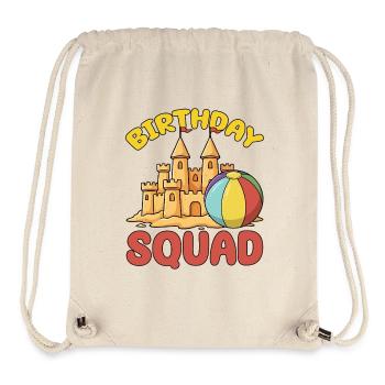 Birthday Squad Beach Summer Cruise Sand Castle - Stanley/Stella recycelter Gym Bag - Naturweiß - Vorne