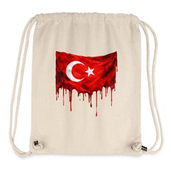 Dripping Turkey flag - Stanley/Stella Recycled Gym Bag - natural - Front