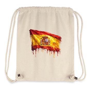 Tröpfelnde Spanienflagge Kunst - Stanley/Stella recycelter Gym Bag - Naturweiß - Vorne