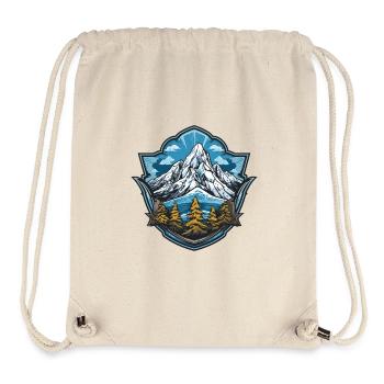 Alpen Gipfelsee Landschaftsabzeichen - Stanley/Stella recycelter Gym Bag - Naturweiß - Vorne