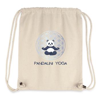 Funny Panda Yoga Gift Meditation Kundalini - Stanley/Stella Recycled Gym Bag - natural - Front