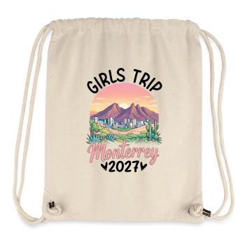 Girls Trip Monterrey 2027 - Stanley/Stella recycelter Gym Bag - Naturweiß - Vorne