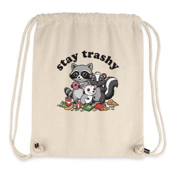 Stay Trashy Waschbär Opossum Stinktier - Stanley/Stella recycelter Gym Bag - Naturweiß - Vorne