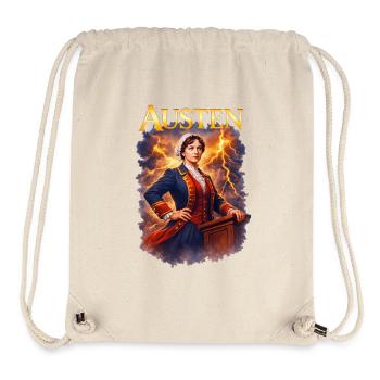 Jane Austen Portrait - Stanley/Stella Recycled Gym Bag - natural - Front