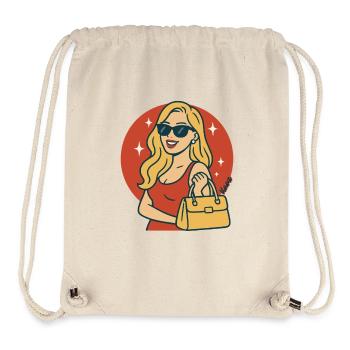 Retro Glam Sunglasses Diva - Stanley/Stella Recycled Gym Bag - natural - Front