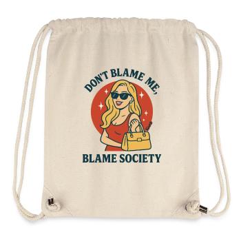 Ne blâme pas la société - Sac à cordon recyclé Stanley/Stella - blanc naturel - Devant