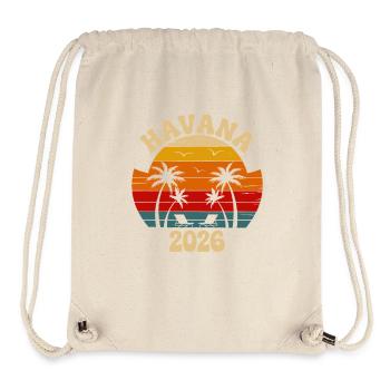 Havana 2026 Retro Sunset - Stanley/Stella Recycled Gym Bag - natural - Front