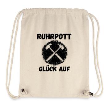 Hammerkreuz im Kreis – Grunge Stil - Stanley/Stella recycelter Gym Bag - Naturweiß - Vorne