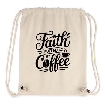 Faith Fueled By Coffee Kaffeeliebe Spruch - Stanley/Stella recycelter Gym Bag - Naturweiß - Vorne