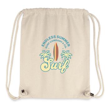 Surf Palme - Stanley/Stella recycelter Gym Bag - Naturweiß - Vorne