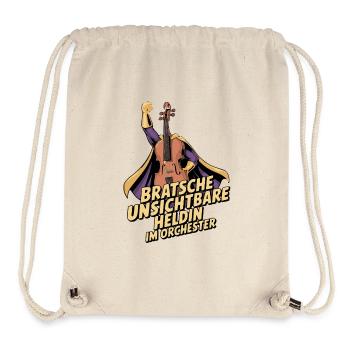 Bratsche - Unsichtbare Heldin Im Orchester - Stanley/Stella recycelter Gym Bag - Naturweiß - Vorne
