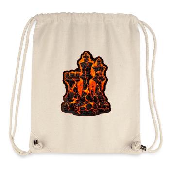 Chess Lava Pieces T-Shirt for Men Gift - Stanley/Stella Recycled Gym Bag - natural - Front