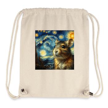 Degu Starry Night - Stanley/Stella Recycled Gym Bag - natural - Front