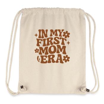 Erster Muttertag Mama Geschenkidee Familie Groovy - Stanley/Stella recycelter Gym Bag - Naturweiß - Vorne