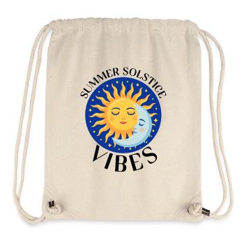 Litha Pagan Summer Solstice Midsummer Midsommar - Stanley/Stella Recycled Gym Bag - natural - Front