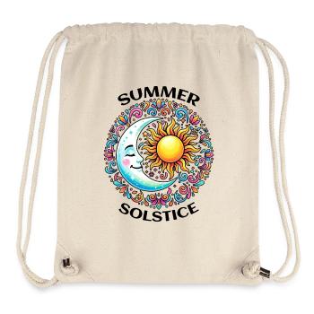 Litha Pagan Summer Solstice Midsummer Midsommar - Stanley/Stella Recycled Gym Bag - natural - Front