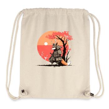Samurai Fox at Sunset - Stanley/Stella Recycled Gym Bag - natural - Front