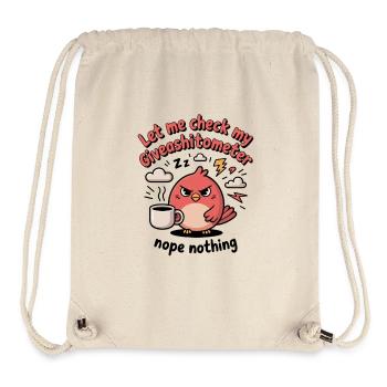Let Me Check My Giveashitometer Nope Nothing - Stanley/Stella Recycled Gym Bag - natural - Front