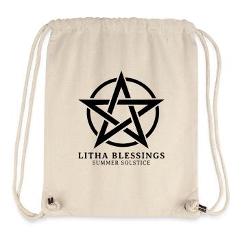 Litha Pagan Summer Solstice Midsummer Midsommar - Stanley/Stella Recycled Gym Bag - natural - Front