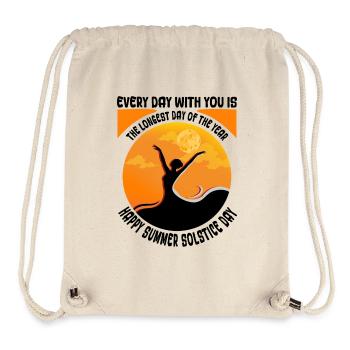 Litha Pagan Summer Solstice Midsummer Midsommar - Stanley/Stella Recycled Gym Bag - natural - Front